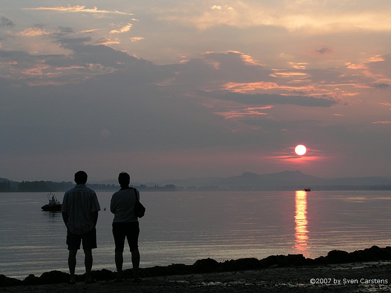 Sonnenuntergang auf der Reichenau