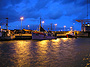 Hafen von Hvide Sande am Abend